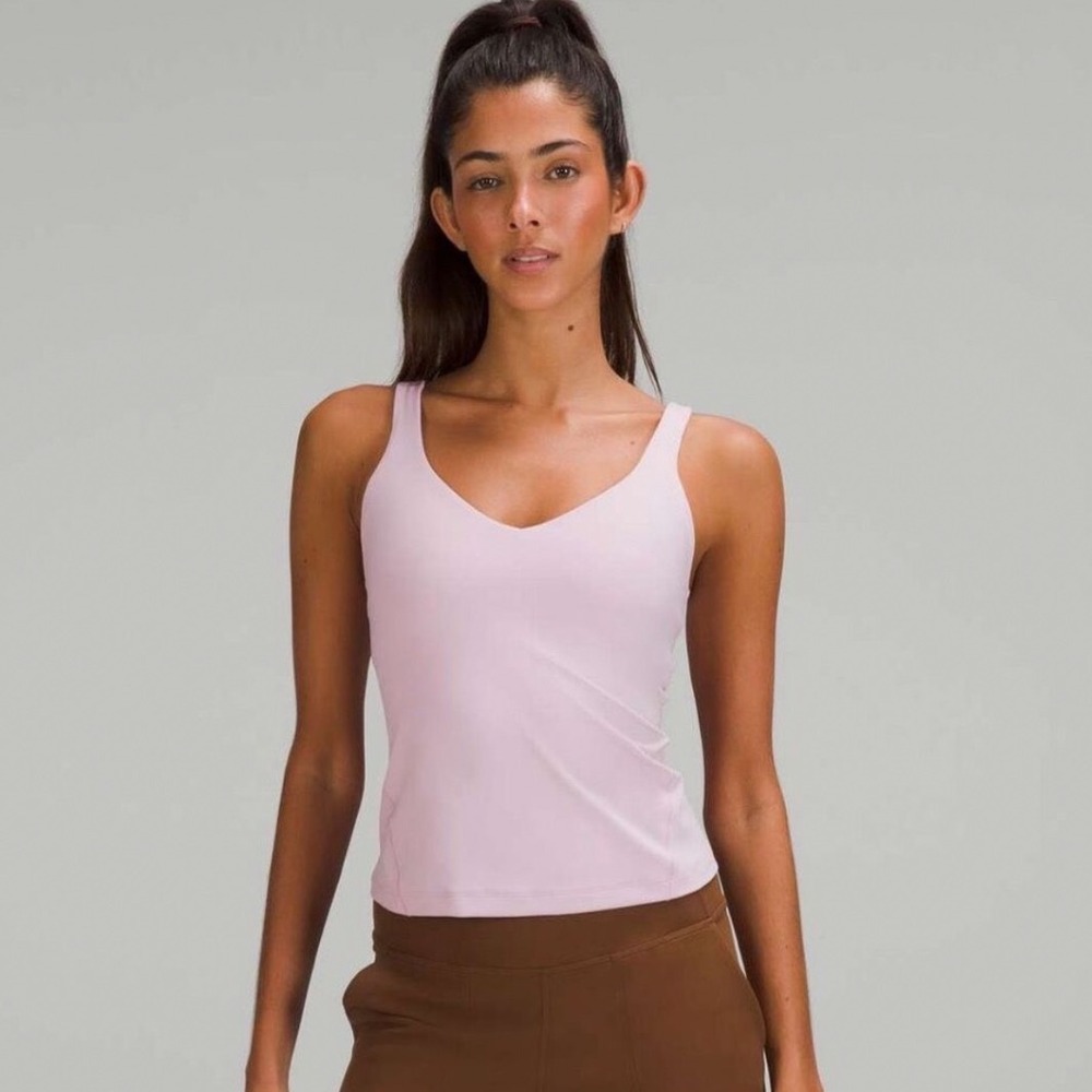 Lululemon Align Waist Length Tank Top Size 4 Light Pink